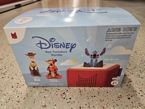 Tonies Disney Red Toniebox Bundle with Tigger  Woody and Stitch Tonie Brand NEW - Picture 1 of 8