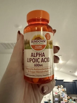Sundown Clean Nutrition Alpha Lipoic Acid 600MG Antioxidant Health, 60 Capsules - Image 1 of 2