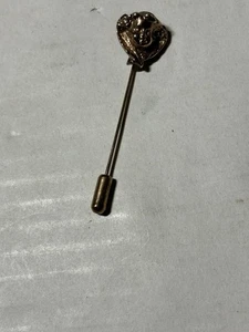 Pin de palo vintage art nouveau de acero inoxidable color dorado - Imagen 1 de 3