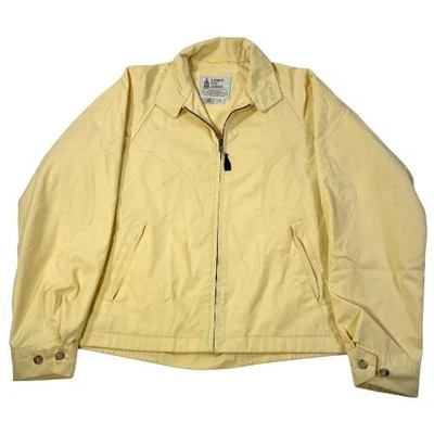 Chaqueta antiniebla London vintage para hombre 38 amarilla bombardero ligera informal correa para la barbilla Foto 1 de 4