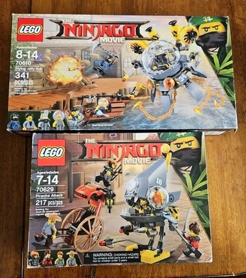LEGO Lot Ninjago Movie 70610 Flying Jelly New 70629 Piranha Attack Iron Dragon - Image 1 of 4