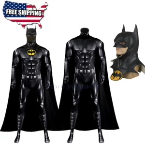 The Flash Series Batman Bruce Wayne Cosplay Deluxe Costume Halloween Outfit - Picture 1 of 19
