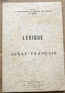 LEXIKON SONAY-FRANZÖSISCH 1971 UNESCO NIAMEY NIGER Afrika  - Bild 1 von 2
