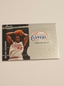 2000-01 Topps Stadium Club Game-Worn Jersey Brian Skinner - Los Angeles Clippers