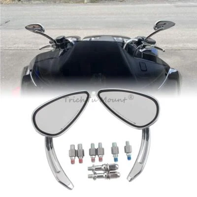 Motorcycle Rearview Mirrors Fit For Harley Dyna Softail 883 Honda Shadow Yamaha — 第 1/4 张图片