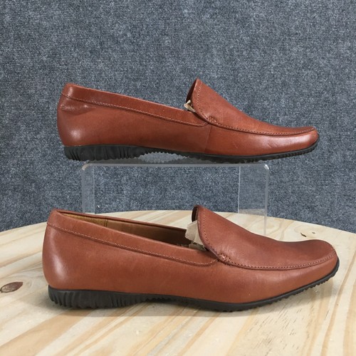 Scarpe Timberland donna 7 5 mocassino slip on marrone punta quadrata 53394