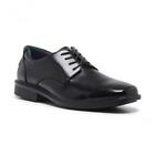 Mens Hush Puppies Heathcote Extra Wide Leather Black Lace Up Shoes