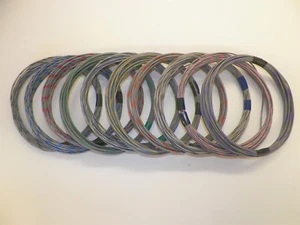 GRIGIO hi temp automotive calibro 20 filo TXL + 10 opzioni di cablaggio colore STRIPED - Foto 1 di 1