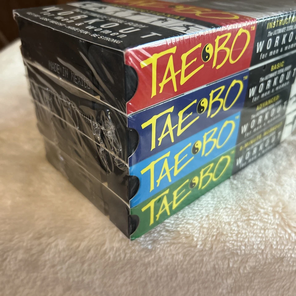 Tae Bo 4-Pack (SEALED) VHS Tapes 1998 Billy Blanks ~ Ultimate Total Body Workout - Image 1 of 4