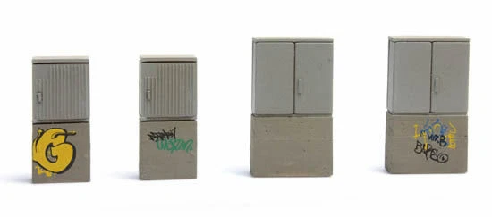 HO Parts Artitec DE Switchboxes with Graffi DP301.387.375  - Image 1 of 1