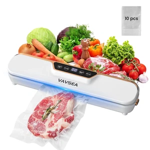 Vacuum Sealer 62Kpa 4 Modes Dry/Draw/Seal/Vac 10 Bags Starter Kit for Sous Vide - Picture 1 of 13
