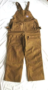 BEN DAVIS WORK BIB OVERALLS, NOT WORN, SZ 40, XTRA POCKETS, HEAVY DUTY CONSTRUC - Picture 1 of 14