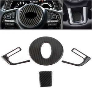 Für Subaru Forester 2013-18 14 4x Kohlefaser Vorne Lenkrad Abdeckung Kit - Bild 1 von 9