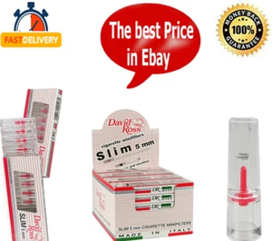 DAVID ROSS SLIM 5MM TAR FILTERS FOR ROLLUP TAR CATCHER FOR EXTRA SLIM TIPS 5mm - Picture 1 of 1