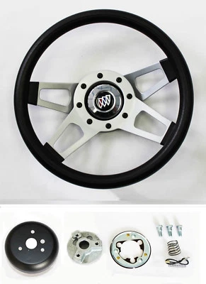 Volante Buick Skylark Gran Sport Grant 69-93 negro 4 radios 13 1/2" Foto 1 de 4