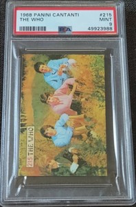 1968 Panini Cantanti The Who Rookie PSA 9 Pete Townshend Pop 2! 🔥🔥