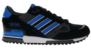 Adidas Originals ZX 750 Herren Turnschuhe - Schwarz/Blau - M18261 - Imagen 1 de 6