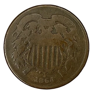 1864 2C Two Cent Piece G # - Bild 1 von 2