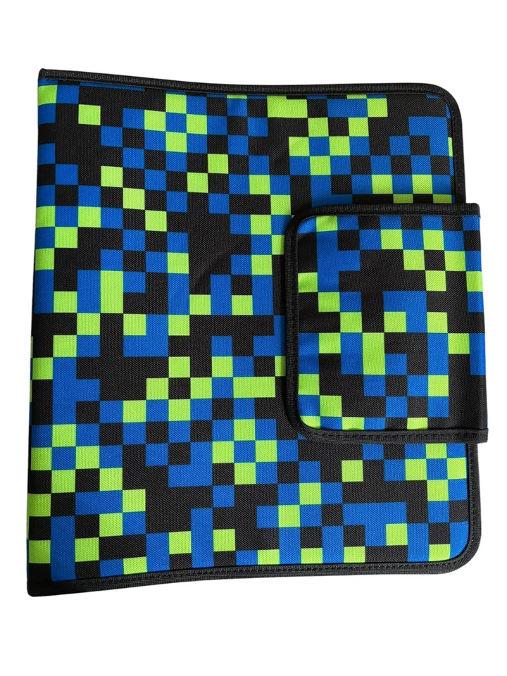 Carpeta para cuaderno Pottery Barn Teen píxeles de neón nueva carpeta de 3 anillas Foto 1 de 4