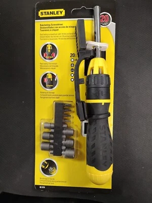 Stanley 62-574 Multi-Bit Ratcheting Screwdriver Set 20 Piece - Image 1 of 2