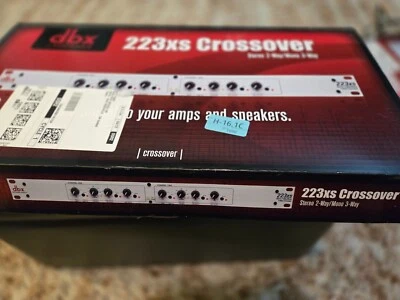223xs Crossover DBX By Harman  Stereo 2-Way / Mono 3-Way in Box w/ Manual Used - Image 1 of 4