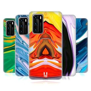 HEAD CASE DESIGNS COLOURFUL AGATES SOFT GEL CASE & WALLPAPER FOR HUAWEI PHONES