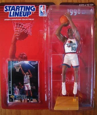 Figura de acción Kenner Toy 1998 DETROIT PISTONS GRANT HILL NBA ALINEACIÓN INICIAL Foto 1 de 4