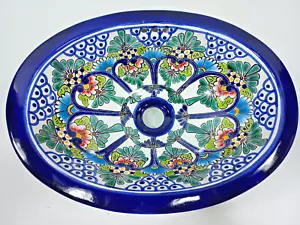 16" X 12" TALAVERA SINK drop in or undermount mexican bathroom handmade ceramic - Picture 1 of 5