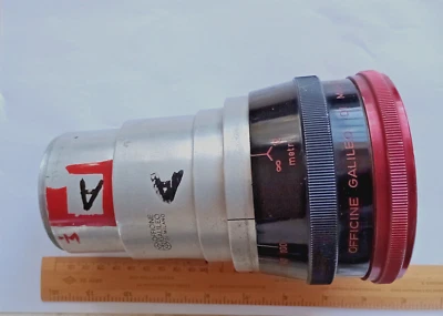 Sehr ungewöhnliches Officine Galileo anamorphisches Projektorobjektiv Verhältnis 1:2 Made in Italy - Bild 1 von 4