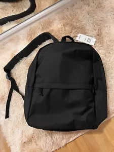 RRP 35€ Bnand NEW BURTON Menswear London plain Black Backpack School - Picture 1 of 7