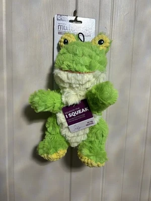 Multipet 9” Frog 🐸 Dog Toy w/Squeaker Wrinkleez Asst  Very Solf New - Image 1 of 4