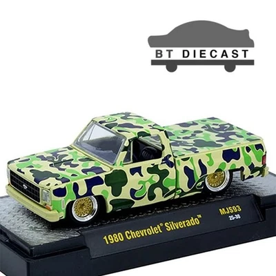 M2 MACHINES 1980 CHEVROLET SILVERADO CUSTOM 1/64 CAMOUFLAGE 31500-MJS93 - Image 1 of 2