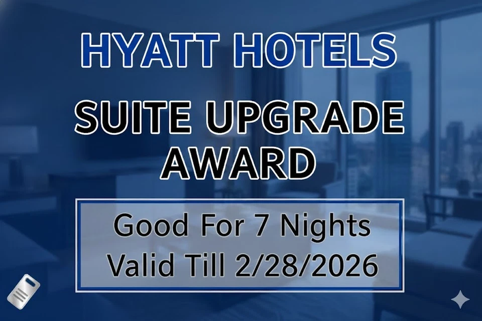 Actualización Hyatt SUITE, válida hasta el 28/02/2026 Foto 1 de 1