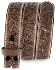 Western Belt without buckle for men – Full Grain Leather Cowboy Belts for jea... - Bild 1 von 7