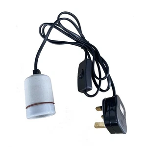 Reptile Vivarium Ceramic Bulb Lamp Heater Light Holder Switch ES E27 Fitting - Picture 1 of 3