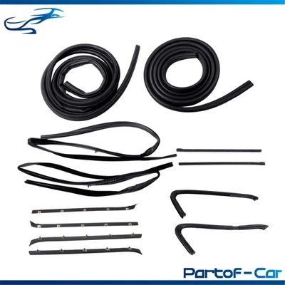 Kit de sellado de goma para puerta delantera para camioneta Chevy GMC 1973-1980 Foto 1 de 4