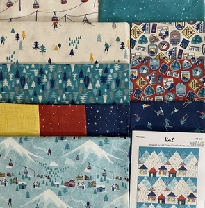 Hit the Slopes Quilt Kit Fabric & Vail Pattern PC-241, Northcott Fabrics - Picture 1 of 13