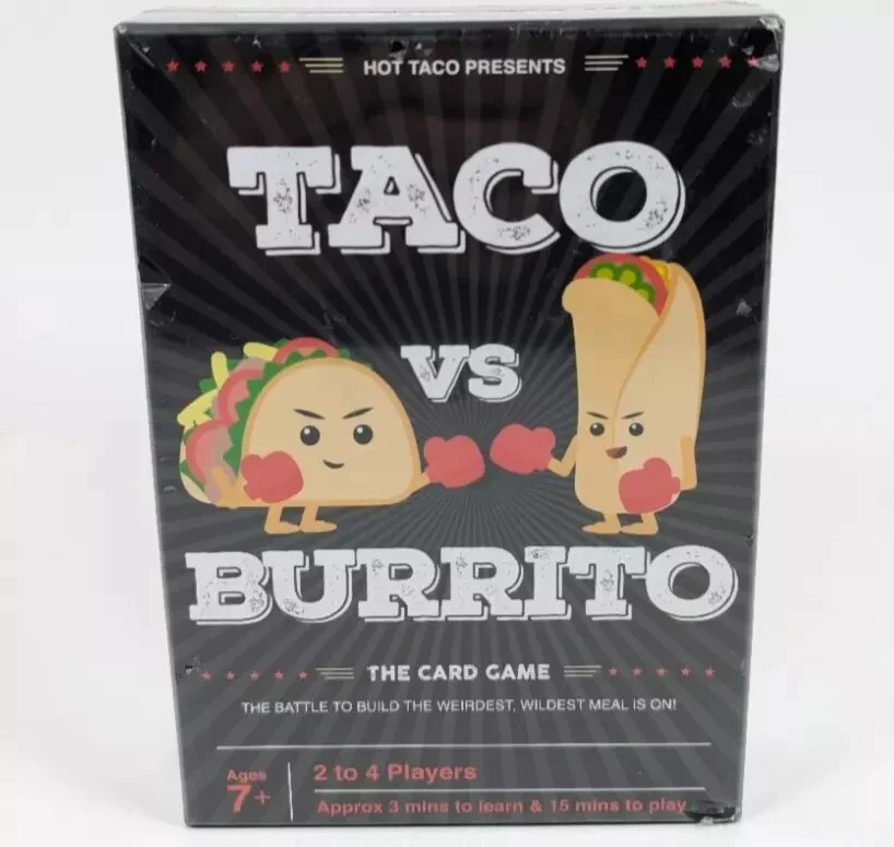 Taco vs Burrito The Card Game For 2 To 4 Players Ages 7+ By Hot Taco Sealed - Image 1 of 1