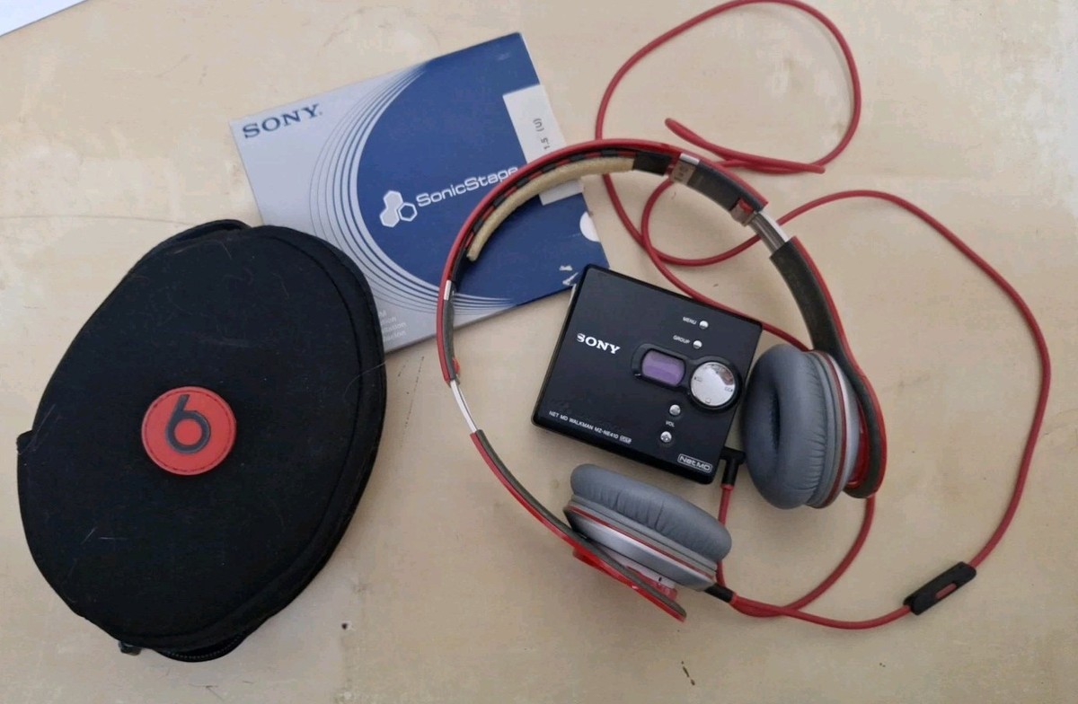 SONY まとめあげる MD WALKMAN MDプレーヤー MZ-F40 MDR-E838