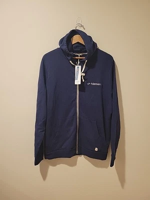 NWT Marine Layer Afternoon Hoodie Mens L Blue Full Zip Lightweight USA Made - Image 1 of 4