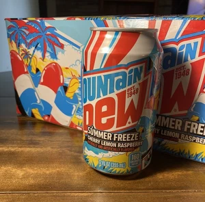 Mountain Dew Summer Freeze - Mtn Dew 12oz Full Can Discontinued Flavor Rare - Bild 1 von 3