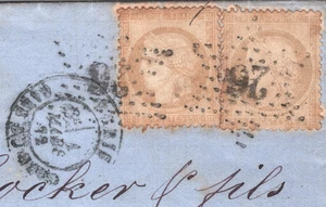 FRANCE CLASSIC Cover Paris *WAFER SEAL* 1872 Sheffield GB {samwells-covers}YZ153 - Picture 1 of 16