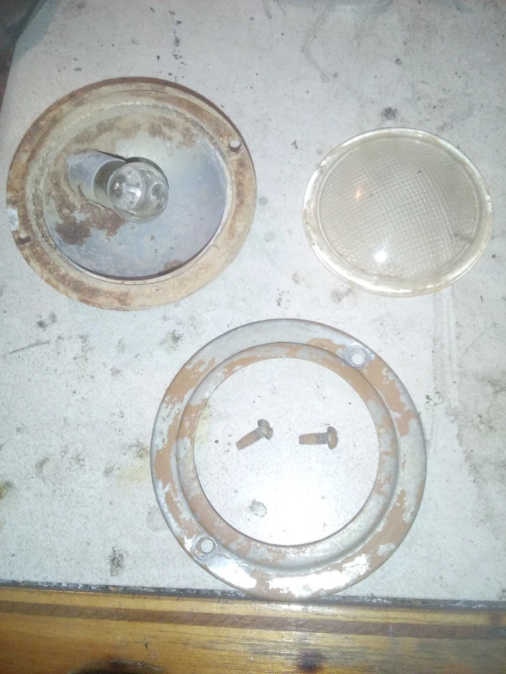 1954 年通用雪佛兰雪佛兰礼貌灯室内玻璃镜片艺术装饰 50 年代,Ratrod — 第 1/4 张图片