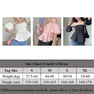 Womens Short Sleeve Shirt with Elegant Puff Sleeves for Summer Outings - Picture 1 of 20