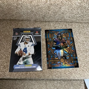 2025 Panini Mosaic Oversized Jumbo Lamar Jackson Stained Glass Ravens - Bild 1 von 7