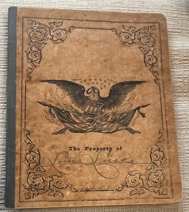 1884 School Book Journal Handwritten Notebook Cursive German Many Subjects - Picture 1 of 15