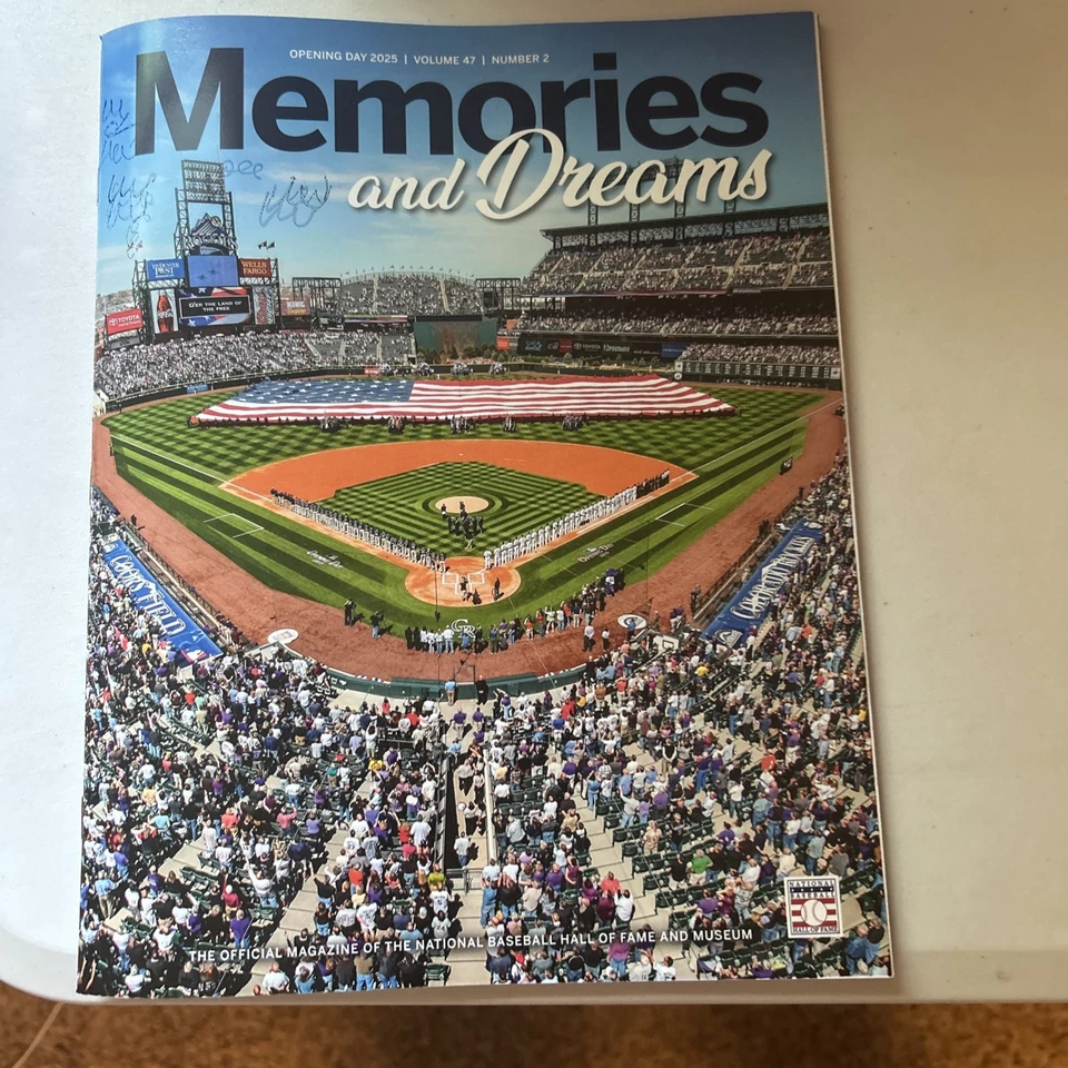 MEMORIES & Dreams Official Magazine of the Ntl BB Hall of Fame, Opening Day 2025 - Image 1 of 3