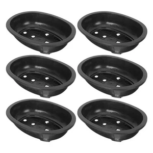 6 PCS Bonsai Training Pots 15'' Oval Bonsai Planter Pot with Drainage Hole Pl... - Picture 1 of 9