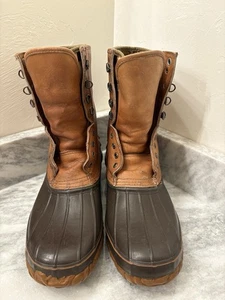 Lacrosse Men’s Duck Boot Hunting Shoe 10 Tall Nice Condition Size 12 W USA Made - Picture 1 of 20