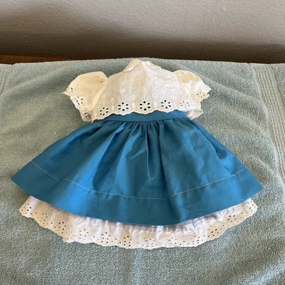 Tagged blue dress, White Bolero And Slip For Vintage Chatty Cathy - Clothes Only - Image 1 of 4